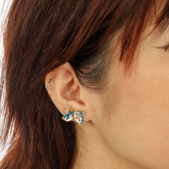 Matisse inspired stud earrings